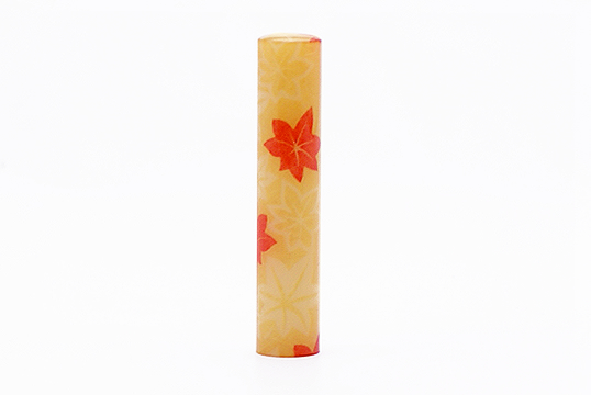 印鑑/はんこ(印材:12.0mm ケース:12.0mm用) 和(なごみ)ざいく印鑑 WY-51 もみじ