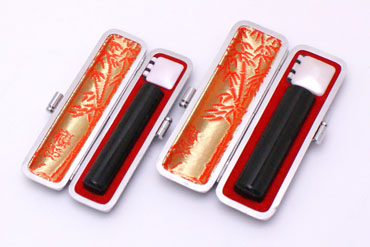実印・銀行印セット 玄武 実印18.0mm【銀枠】