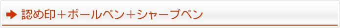 認め印 ボールペン ネームペン