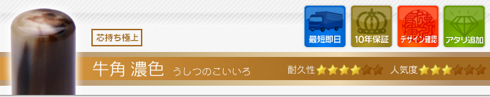 牛角 濃色