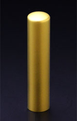 チタン印鑑/認め印 プリズム【カラー】 クラウン 13.5mm 【印鑑ケース付】