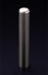 チタン印鑑/認め印 プレーンブラスト 10.5mm 【印鑑ケース付】